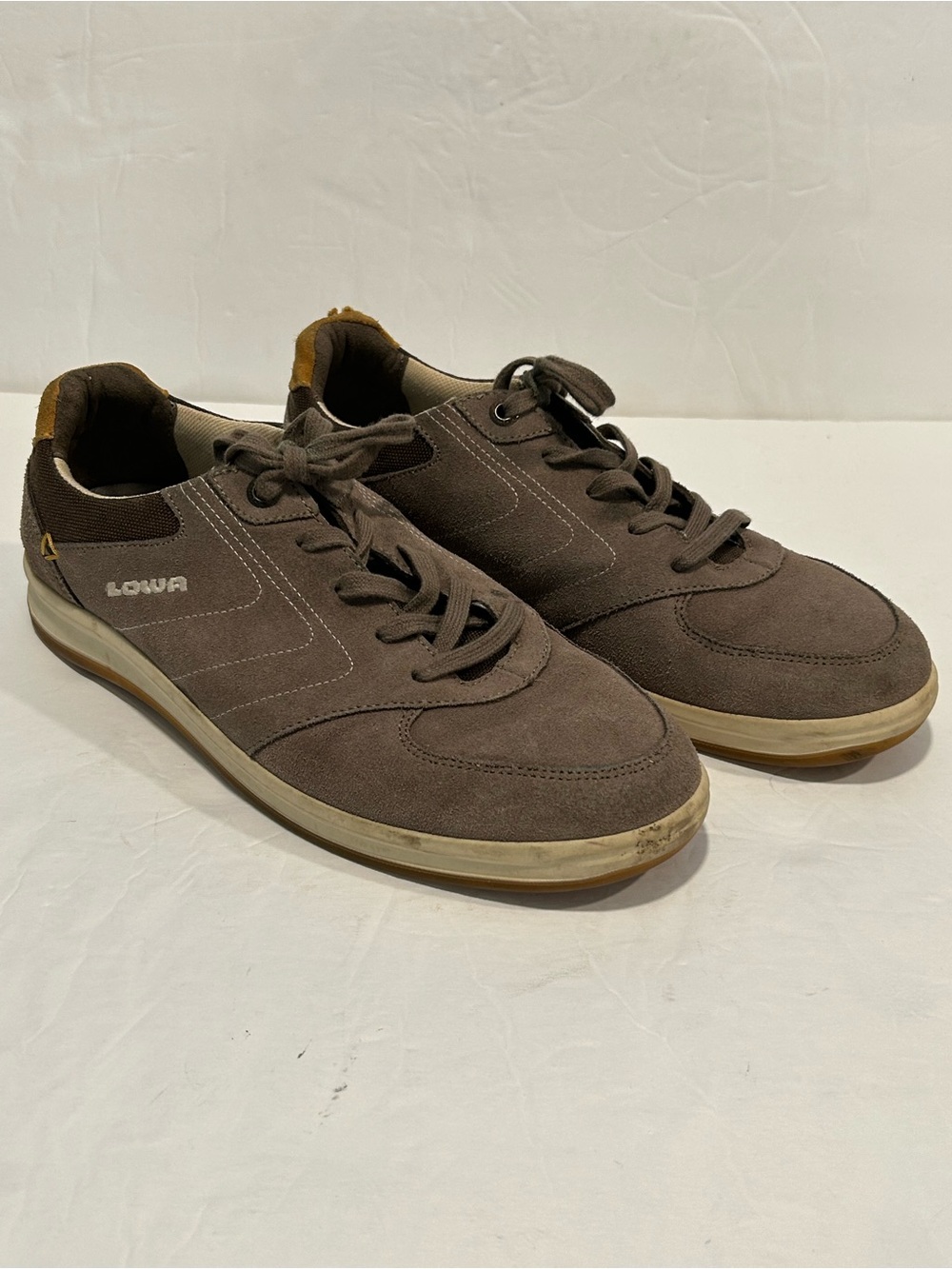 Lowa Women's Firenze Lo Sneakers Suede Camel Taupe Comfort Walking US 8.5